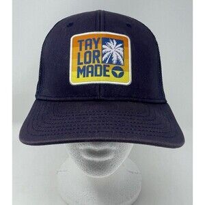 TaylorMade Hat Cap SnapBack Navy Golf Palm